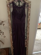 Davids Bridal Plum Colored Bridesmaid/Mother of the Bride Gown Size 6