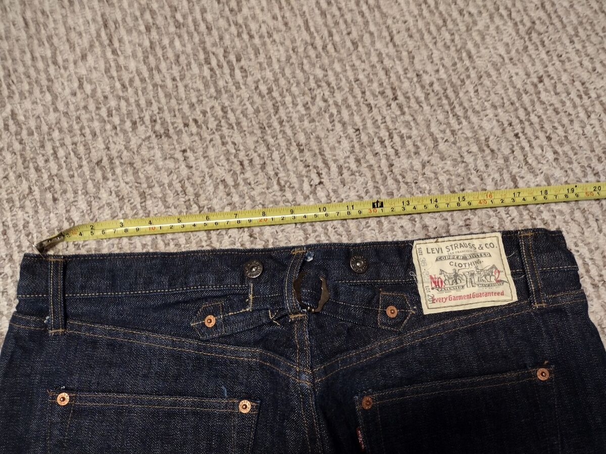 Levi's Vintage LVC Big E Lot 201 Denim Sz 36x32 Retro RARE Levi's Vintage LVC Big E Lot 201 Denim Sz 36x32 Retro RARE