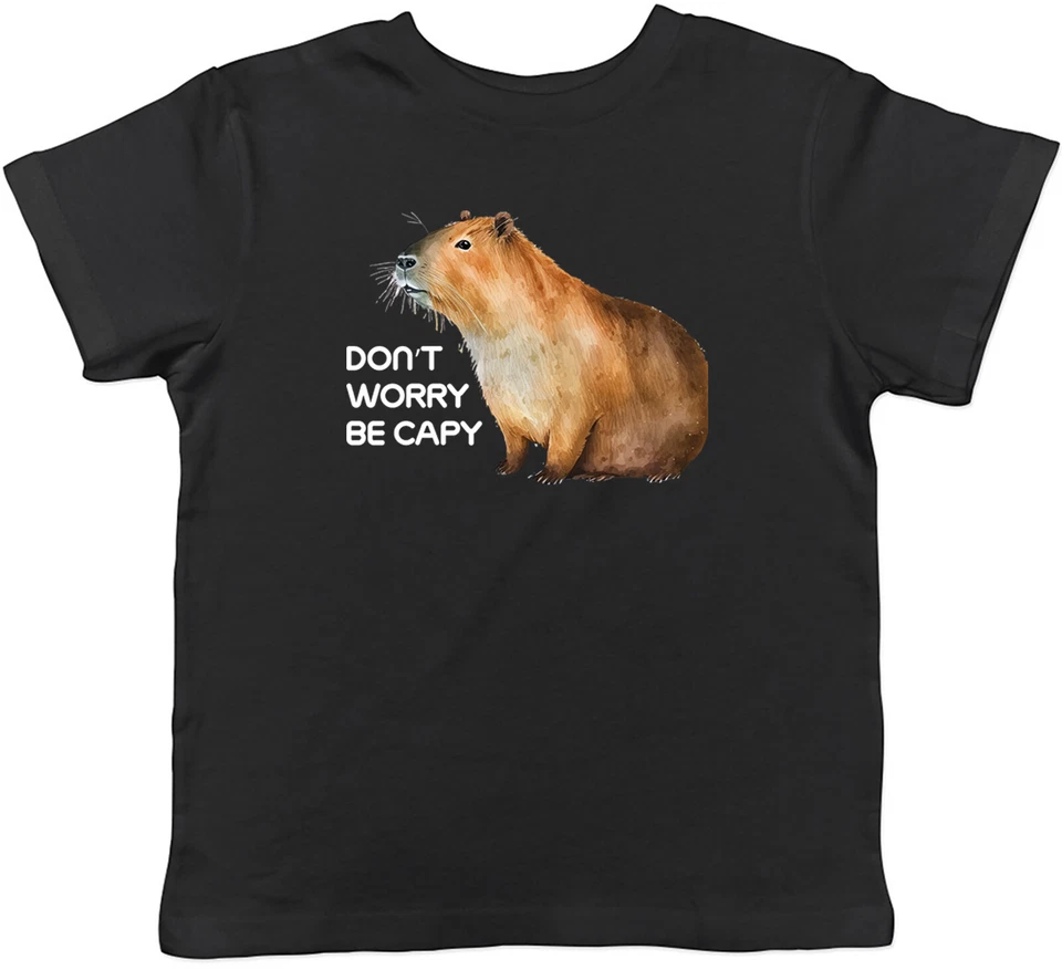 BABY ORIGINALS Lustiges Capybara Kinder T-Shirt Don't Worry be Capy Kinder Jungen Mädchen Geschenk