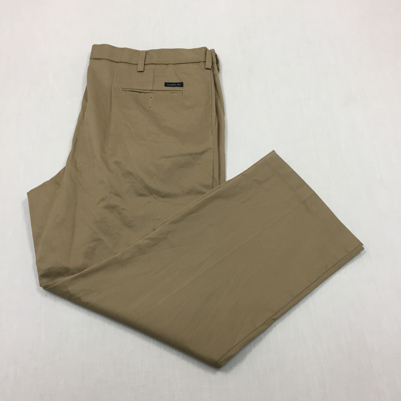 Dockers D3 Chino Trousers Cotton Pants Straight Fit Mens Size 42W 30L Beige