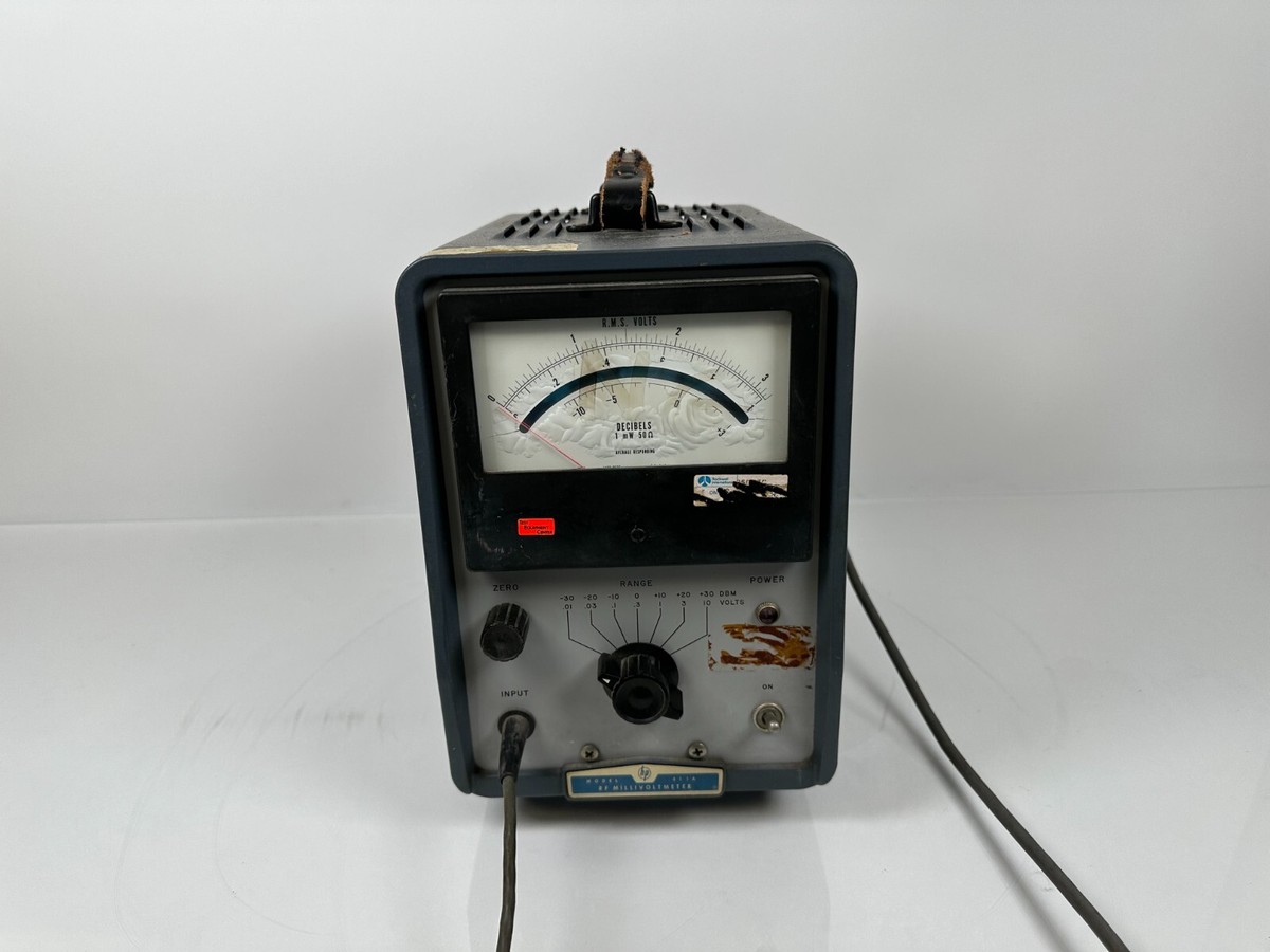 Vintage HP Hewlett Packard 411A RF Millivoltmeter | eBay