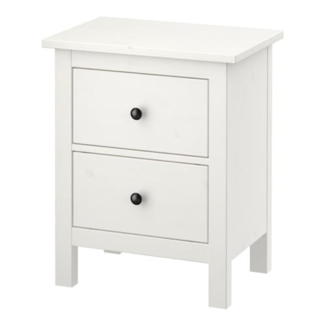 Ikea Hemnes 2 Drawer Chest Nightstand White Stain 802 426 27 New In Box For Sale Online