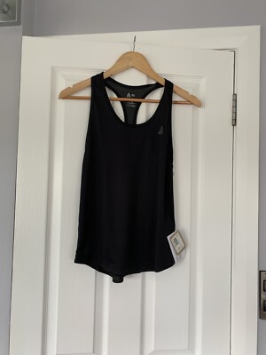 reebok schwarz sport gym weste top xs