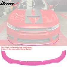 Fits 15-23 Dodge Charger Front Bumper Lip Protector Pink - Only Fits IKON Bumper