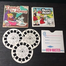 Vintage View-Master 3-Reel Set Dennis The Menace Cartoon Complete A252