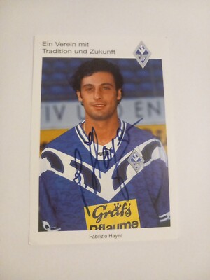 Signierte AK Fabrizio Hayer Waldhof Mannheim NEU 