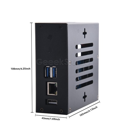Funda protectora de metal Orange Pi 5/5B carcasa con ventilador de refrigeración disipador térmico - Imagen 2 de 11
