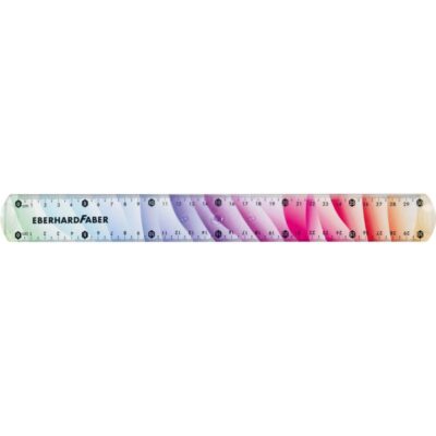 EBERHARD FABER Lineal Rainbow 30 cm, Regenbogen flexibel