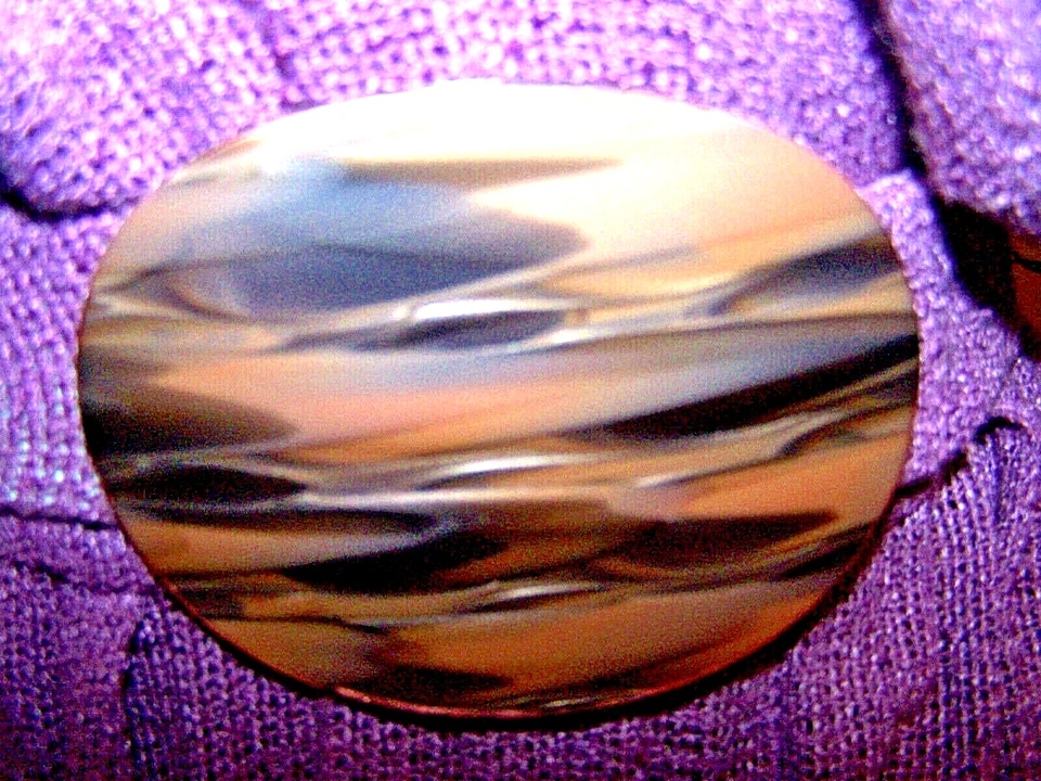 VESTIDO/Talla 4 Tejido CINTURÓN Manga Gorra SEMI TRANSPARENTE Púrpura SYBIL California Foto 4 de 4