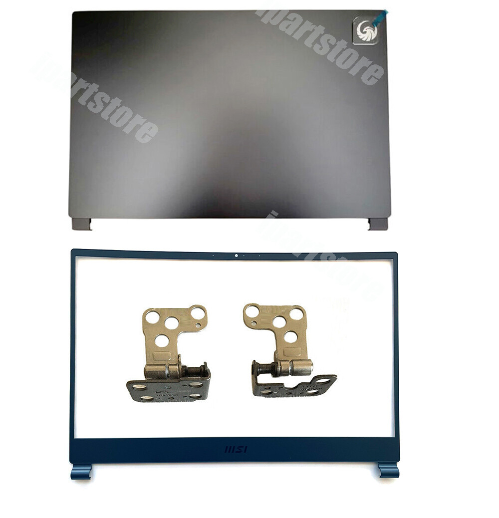 New Back Cover / Front Bezel/Hinges For MSI Delta 15 A5EFK MS-15CK 15.6in Blue