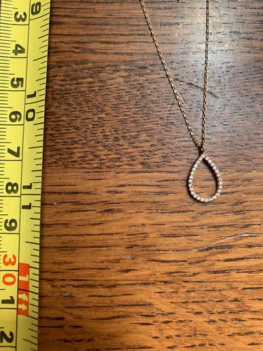 Accessorize from UK Double Row Delicate Rose Gold Plated Necklace w/CZ - Picture 8 of 8