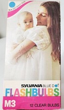 Sylvania Flashbulbs Blue Dot M3 Clear Bulbs 12 Pack Box