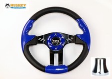 12.5" Golf Cart Steering Wheel Blue for Yamaha G-series/G29/Drive2, Quality Look
