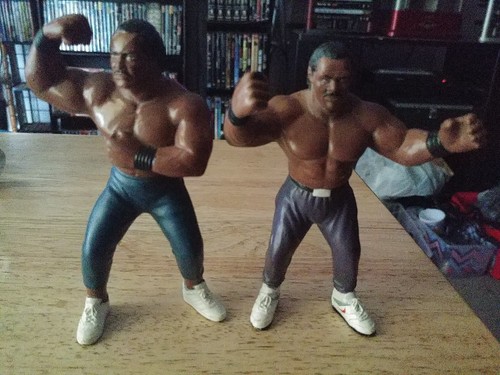 Vintage WCW Galoob Doom Butch Reed & Ron Simmo...