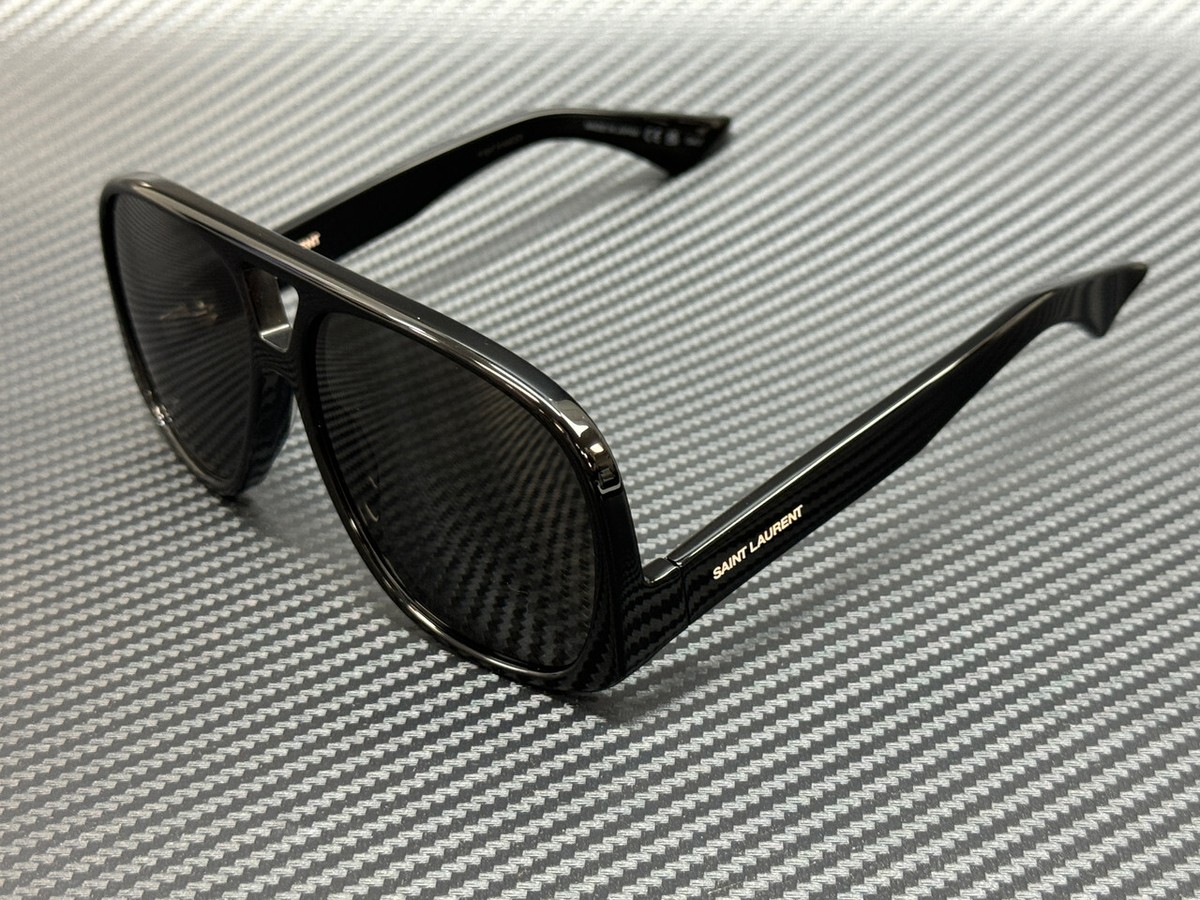 SAINT LAURENT SL 652 SOLACE 001 Black Grey Unisex 59 mm Sunglasses
