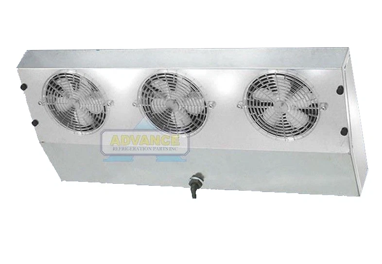 Thin Profile Reach-In Freezer Evaporator 3 Fans Blower 2,150 BTU, 340 CFM, 115V