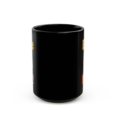 Bite Me Candy Corn Black Mug (11oz, 15oz)