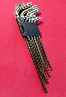 Torx Winkelschlüssel Stiftschlüsselsatz 9 teilig T10-T50 - Neuware