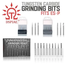 DSPIAE: Grinding Bit Sets - Double Cut Tungsten Carbide Rotary Burr - Fits ES-P