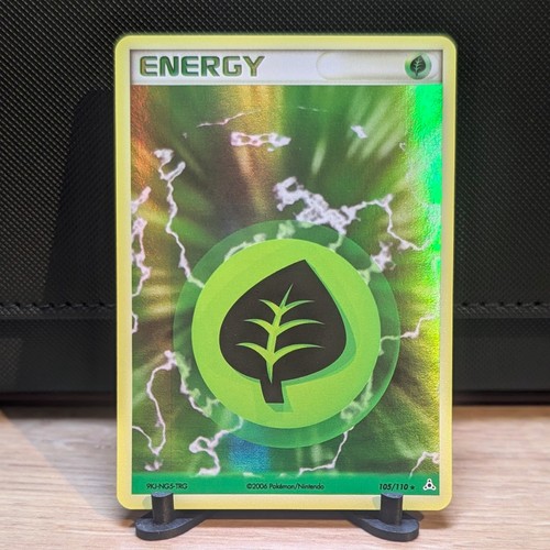 Grass Energy 105/110 EX Holon Phantoms Energy NM Pokemon Card