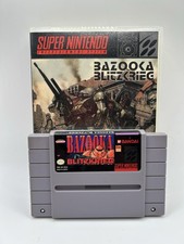 Bazooka Blitzkrieg (Super Nintendo 1992) Authentic Cart Tested W/Plastic Case