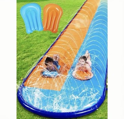Wasser-Rutschmatte Slip-and-Slide mit Sprinkler 22,5 ft +2 Boards