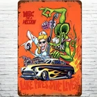Vintage Rat Fink Tin Metal Signs Home Décor 8x12 Classic Wall  for, Bar, Garage