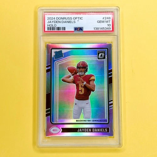 2024 Panini Donruss Optic - Rated Rookie Jayden Daniels #248 Holo (RC) PSA 10