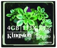 Kingston Elite Pro 4 GB 133x CompactFlash Memory Card CF/4GB-S2 