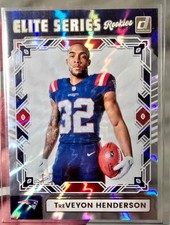 TREVEYON HENDERSON WHITE ROOKIE REFRACTOR RC SP Panini 2025 Rare PATRIOTS -H