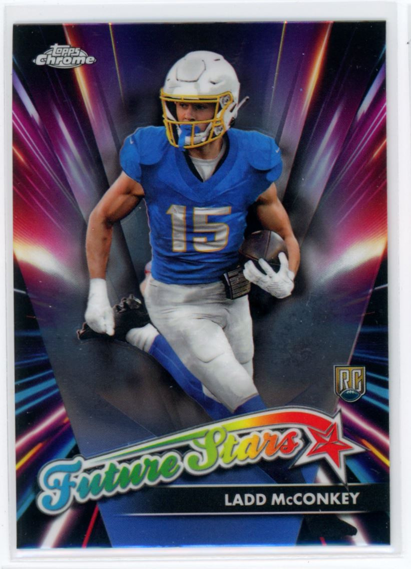 2024 Topps Chrome Future Stars Ladd McConkey RC Los Angeles