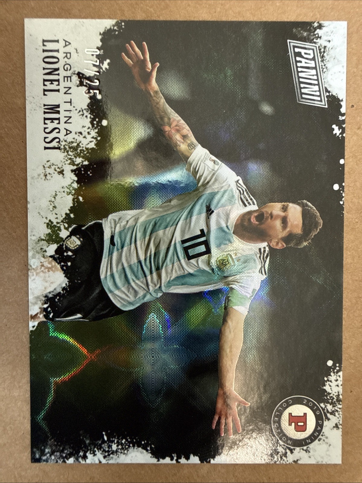 2019 Panini Black Friday Panini Collection Lionel Messi #LM Galactic Windows /25
