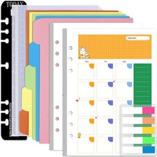Rancco A5 Planner Inserts Monthly Junior Size, Refills 