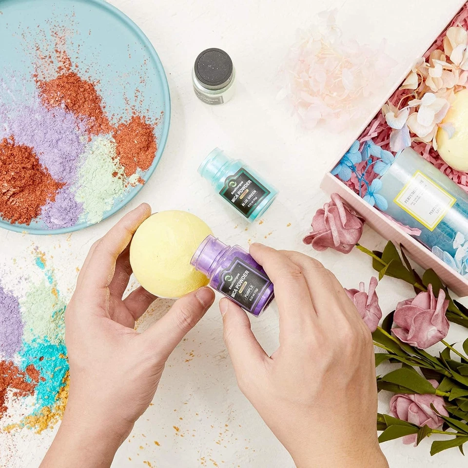 36 Color Mica Powder Pigment for Epoxy Resin, Soap, Bath Bombs & Crafts 10g Set - Image 4 of 4