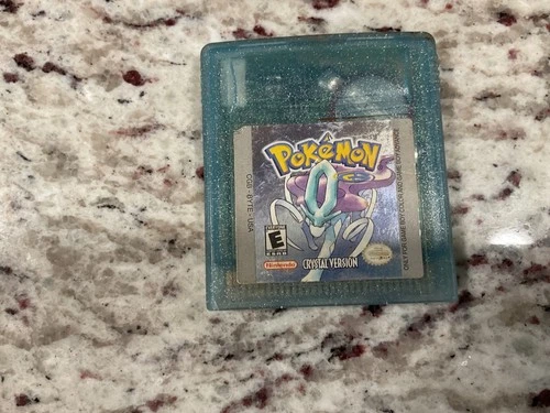 Pokemon Crystal Nintendo Gameboy Color Cartridge Only 100% Authentic