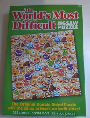 Das schwierigste Puzzle Emojis der Welt.529 Teile, fühlt sich an wie 4.000! BRANDNEU