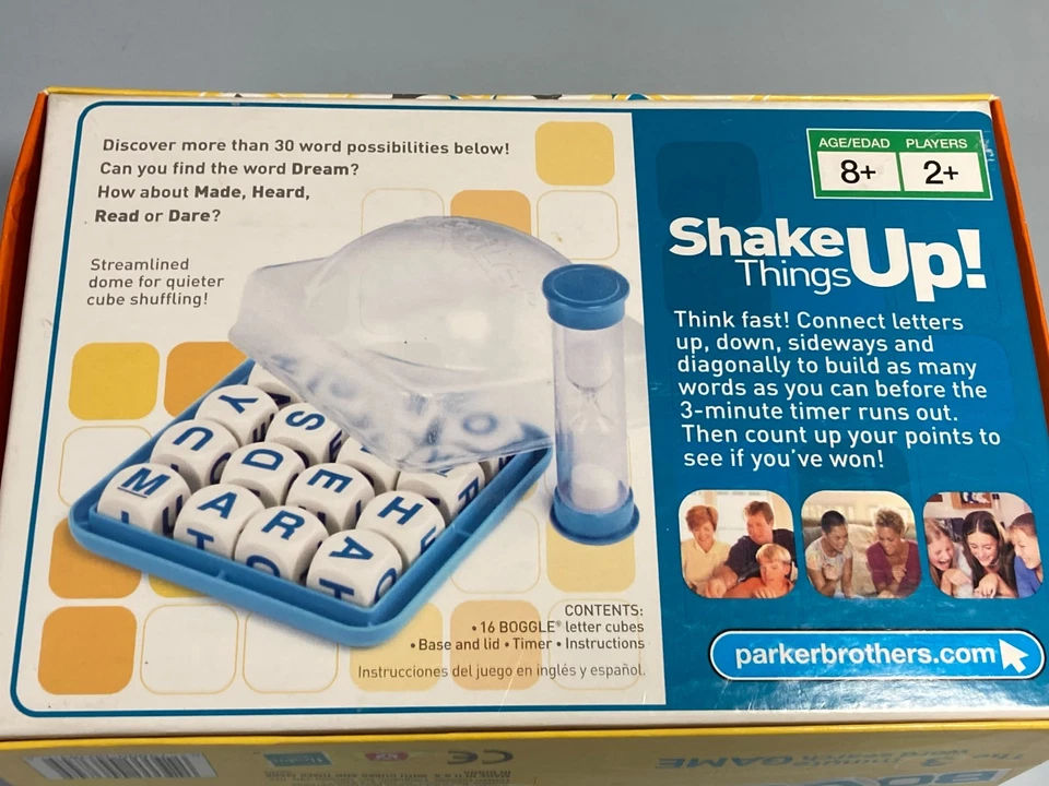 Boggle Word Game Complete Ages 8+ Hasbro 2005 Made in USA - Image 3 of 4