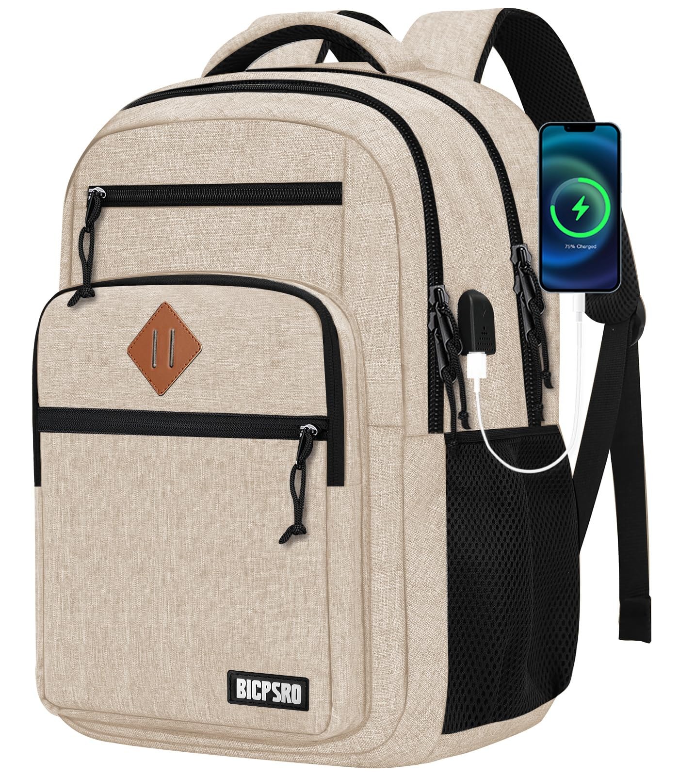 Stylish 15.6 Inch Unisex Laptop Backpack for School College Teens Adults  