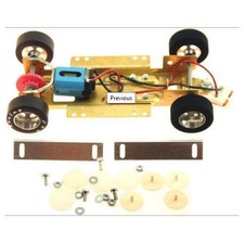 H R Racing HRCH10 Adjustable Chassis 1/24 Slot Car Silicon Tires Hawk 18K