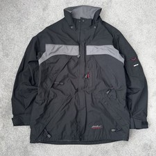 VTG Eddie Bauer Jacket Mens M EBTEK GORE-TEX Black Ski Parka Gorpcore
