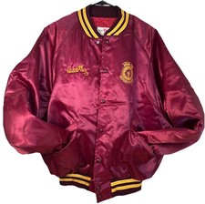 Vintage King Louie ELECTRICAL  BROTHERHOOD Local 415 Wyoming Satin Bomber Jacket
