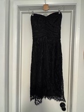 Dolce & Gabbana Black Lace Strapless Cocktail Dress — IT 42 — Made in Italy