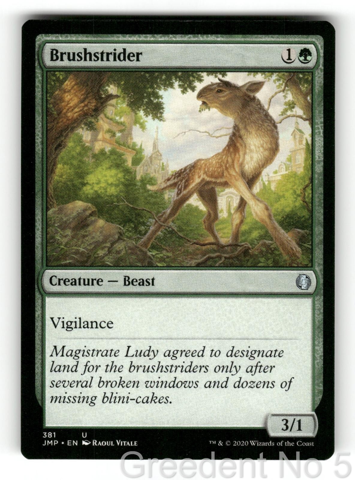 Brushstrider 381 Uncommon Jumpstart Magic: The Gathering Near Mint