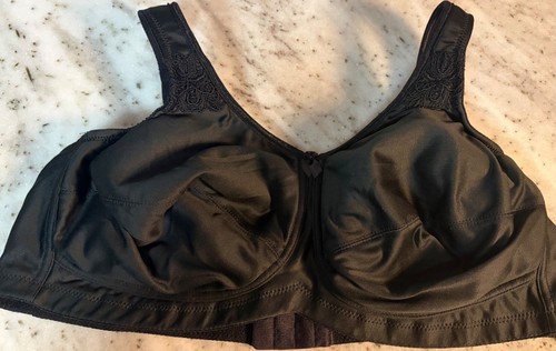 Amoena Post Surgery Bra Black   42D Front Closure 2153 Mastectomy Wireless