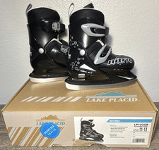 Lake Placid Nitro LP102GB Youth Adjustable Ice Skates 11-13 Black/Gray