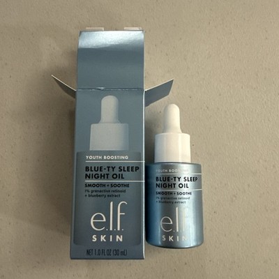 ELF E.L.F. Skin Youth Boosting BLUE-TY Sleep Night Oil Smooth & Soothe 1.0Fl Oz