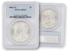 2 1882 Morgan Silver Dollar ~ Carson City ~ Both Graded  PCGS 63!!!