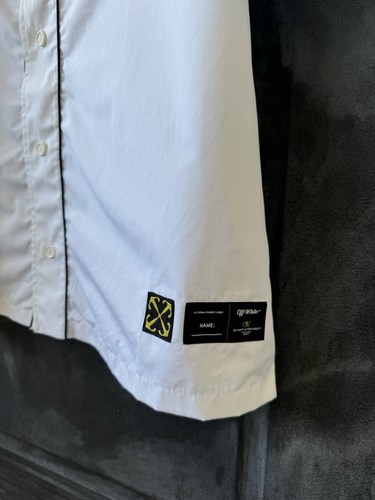 Chemise blanc cassé 00 Baseball SS26 Virgil Abloh taille L neuve - Photo 8/11