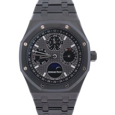 Audemars Piguet Royal Oak Perpetual Calendar 41mm Black Dial Watch Ref#