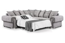 New Verona Scatter Back Sale Price L Shape Large Corner Sofa Bed Kensington Grey
